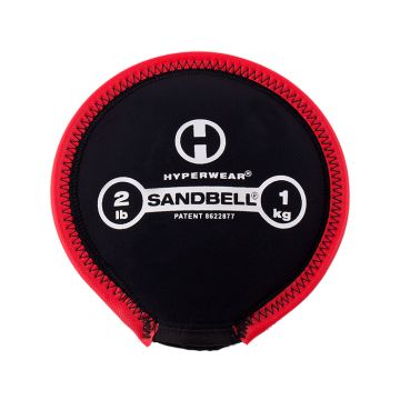 Hyperwear Sandbell 2 lbs - 1 kg gevuld