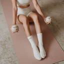 BAHE STUDIO GRIPPY CREW SOCKS COCONUT