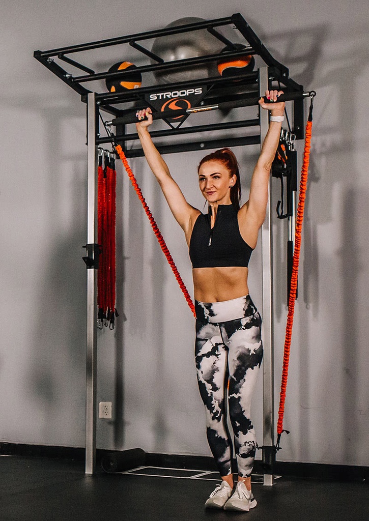 Wall mounted slastix performance station W/ monkey rack