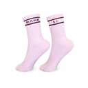 BAHE - STUDIO GRIPPY CREW SOCKS - Pink/White