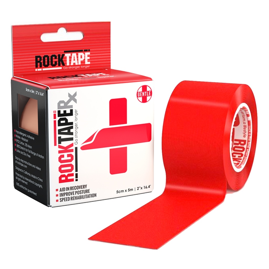 RockTape RX (5cm x 5m) rood