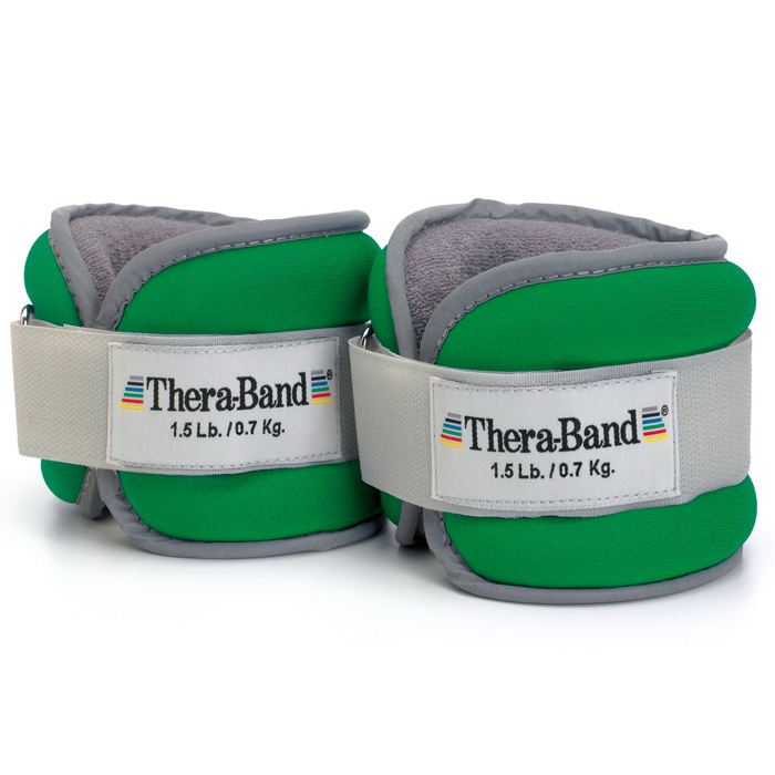 Theraband enkel & pols gewichtsmanchetten - groen