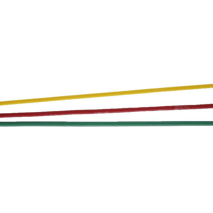 Theraband set tubing 1,5 m licht - geel, rood, groen