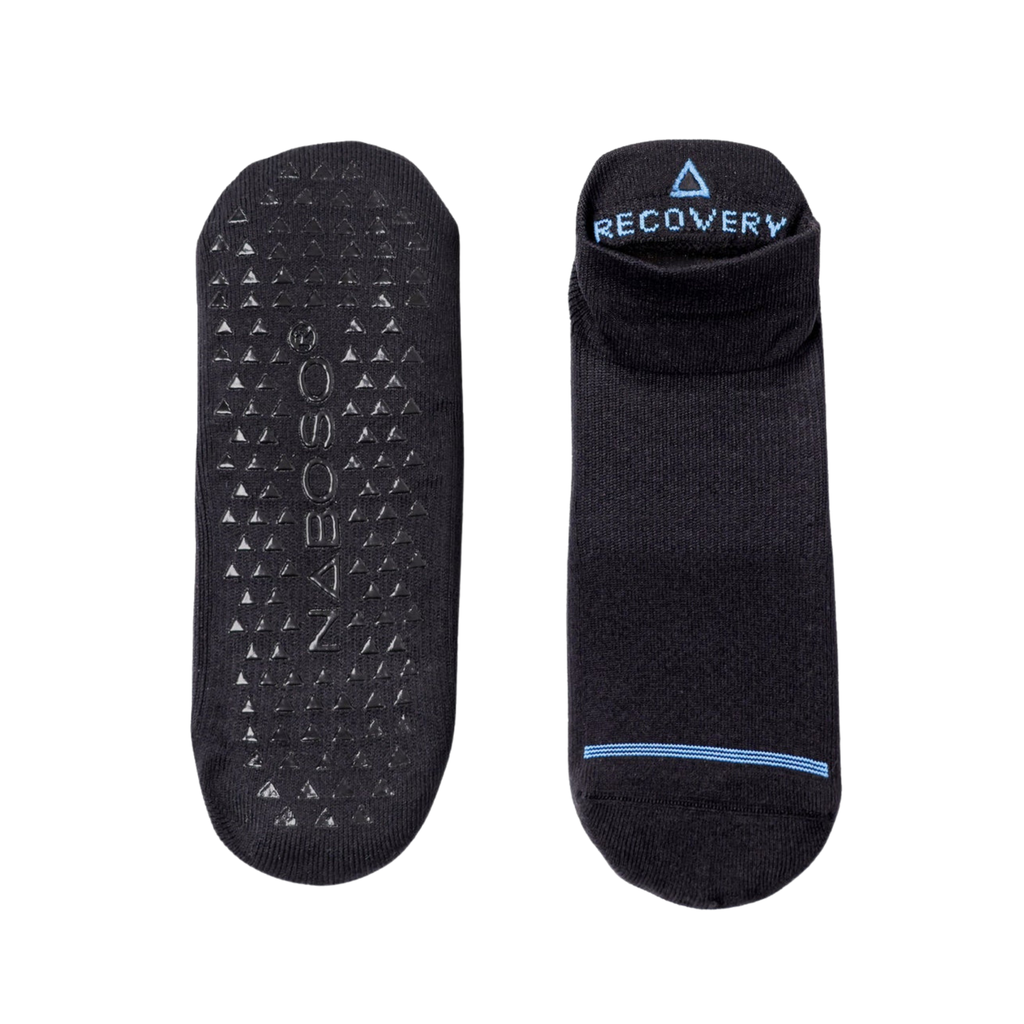 [nab341] Naboso Black Ankle  Socks with Grips - Small