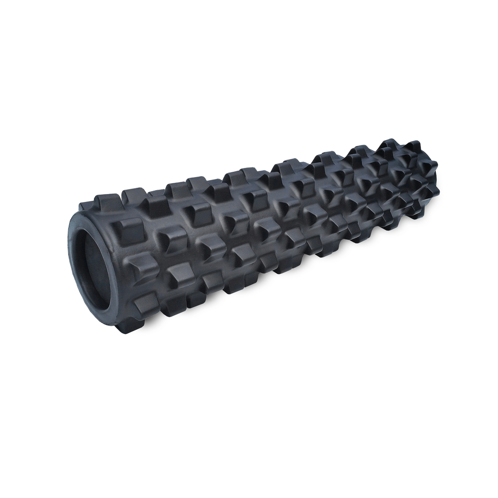 RumbleRoller 22" Mid Size Xtra Firm Black Textured Foam Roller