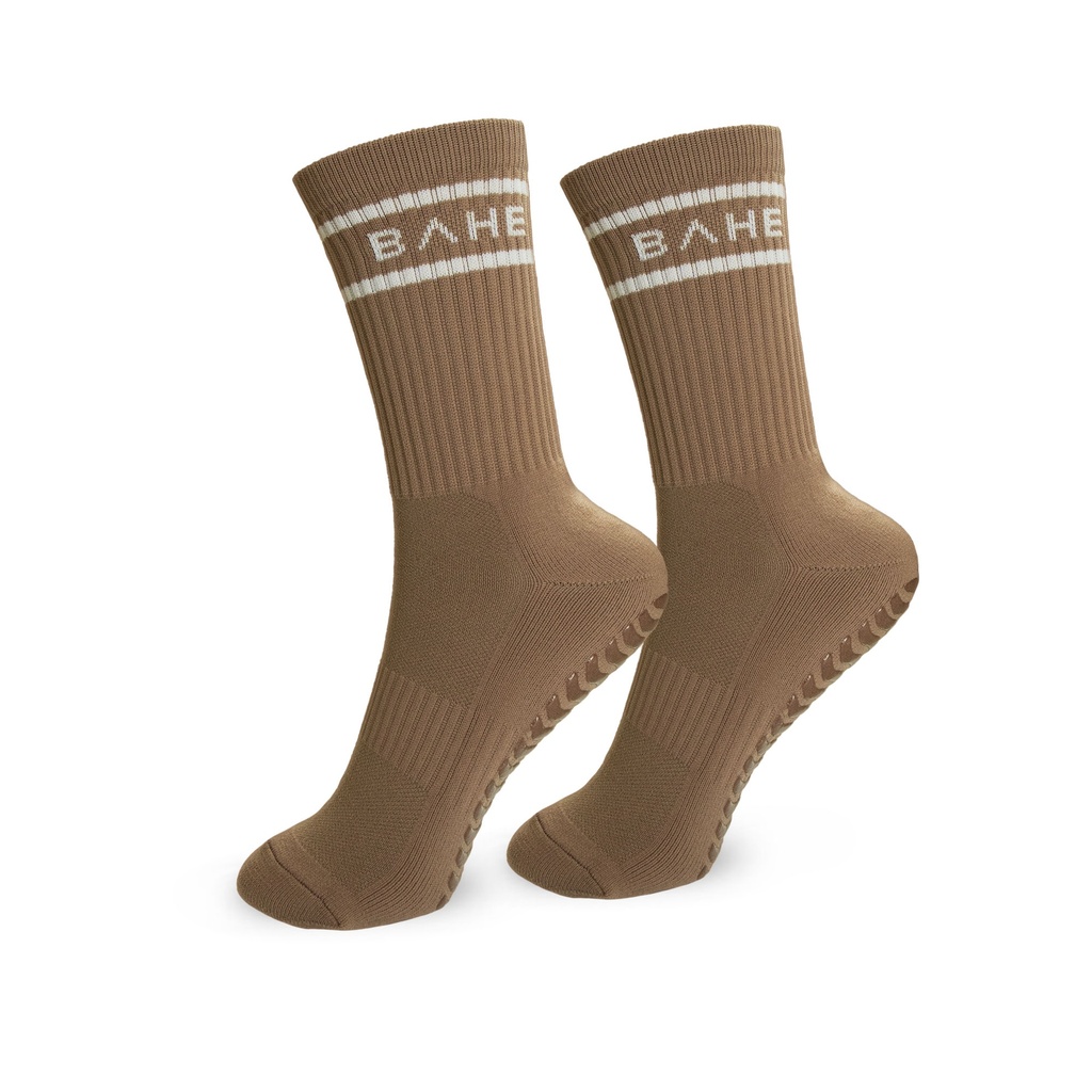 BAHE - STUDIO GRIPPY CREW SOCKS - QUICKSAND
