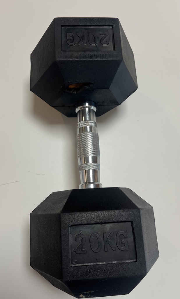 [tk811220-2] Tweede kansje - 20 kg - 1 losse Hex Dumbbell - Beschadigd