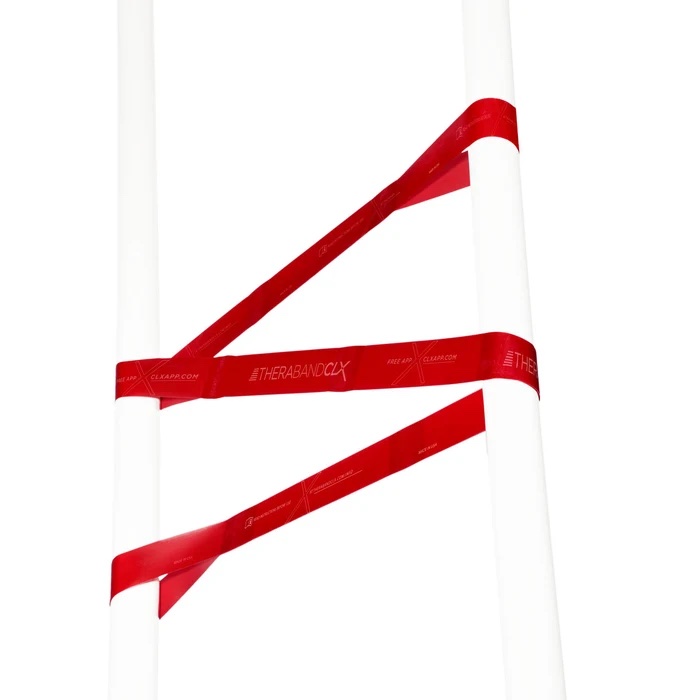 Theraband CLX 22m Dispenser - medium rood