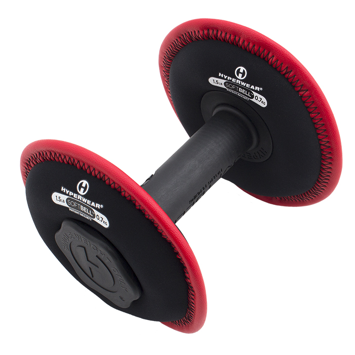 SoftBell Dumbbell 1,4 kg (3 lbs) - rood
