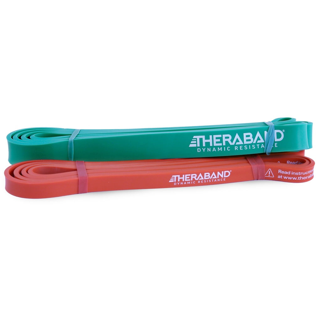 [290651] Theraband - 2-pack High Resistance Bands set licht/medium