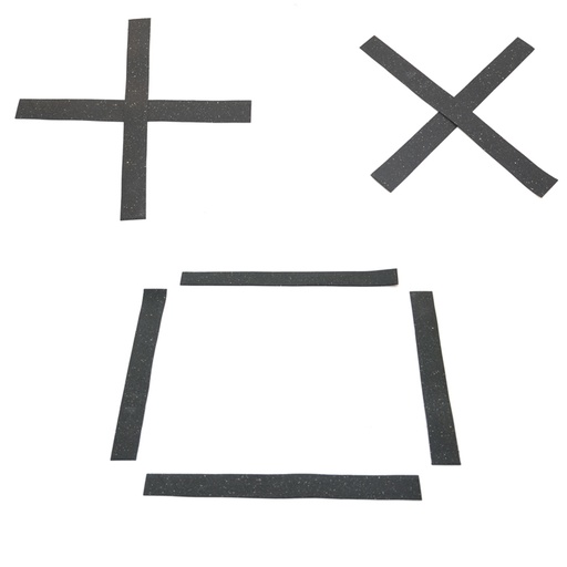 [393140] Agility slats rubber, set van 12 stuks