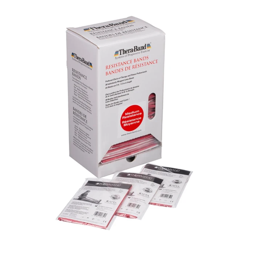 [291035] Theraband Oefenband dispenser 30x 1,5 m medium - rood
