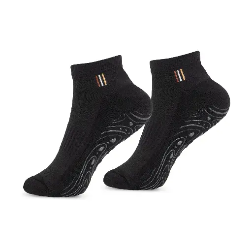 [BH-06453] BAHE - GRIPPY ANKLE SOCKS BLACK