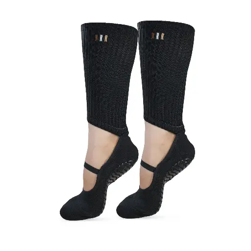 [BAHEBARSOCKANT24] BAHE STUDIO GRIPPY BARRE SOCKS ANTHRACITE