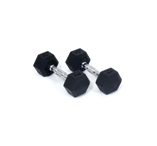 [811204] Core Power Rubber Hex Dumbbells - 4 kg (per paar)