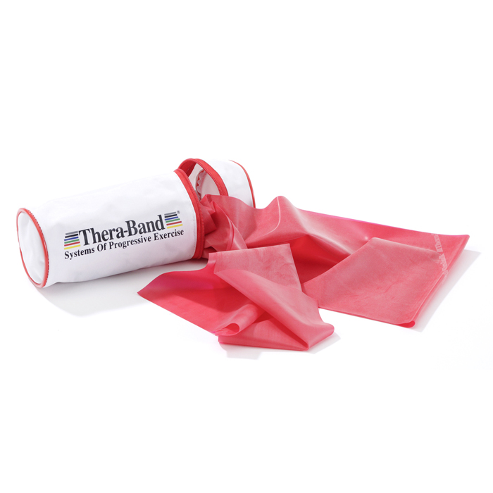 [291030] Theraband 2,5 m in tasje medium - rood